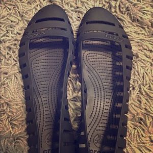 Women’s black slip on Crocs, size 11